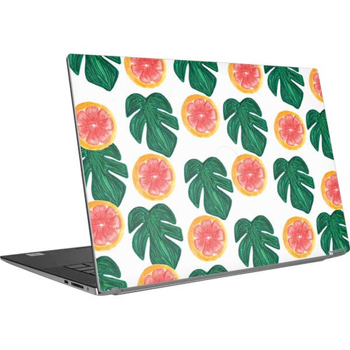Bouffants and Broken Hearts Tropical Leaves and Citrus Dell XPS Skin